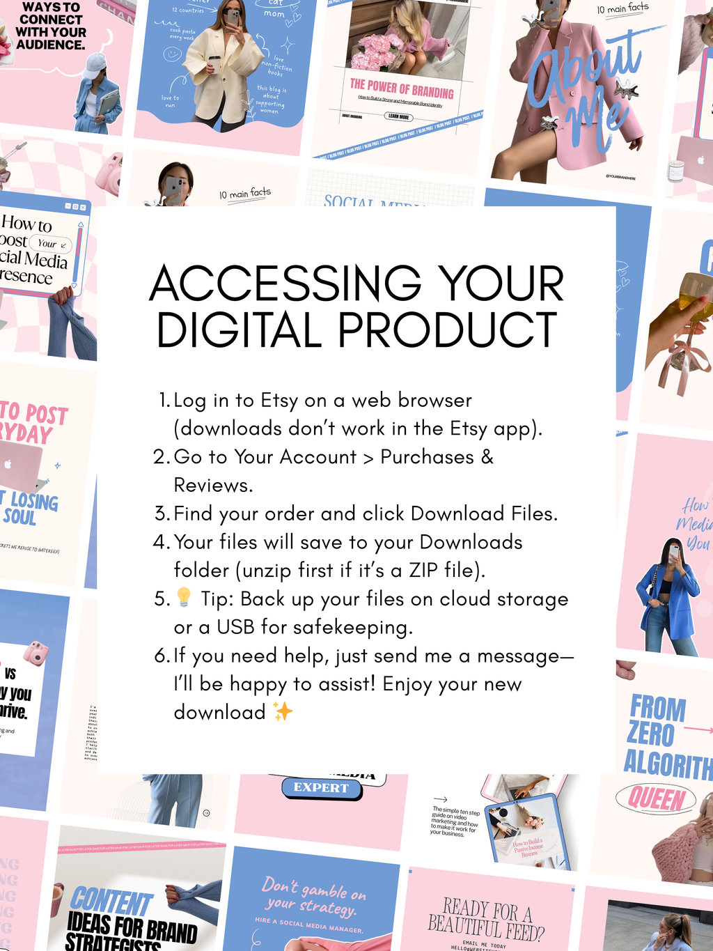 Pastel Aesthetic Instagram Carousel Templates