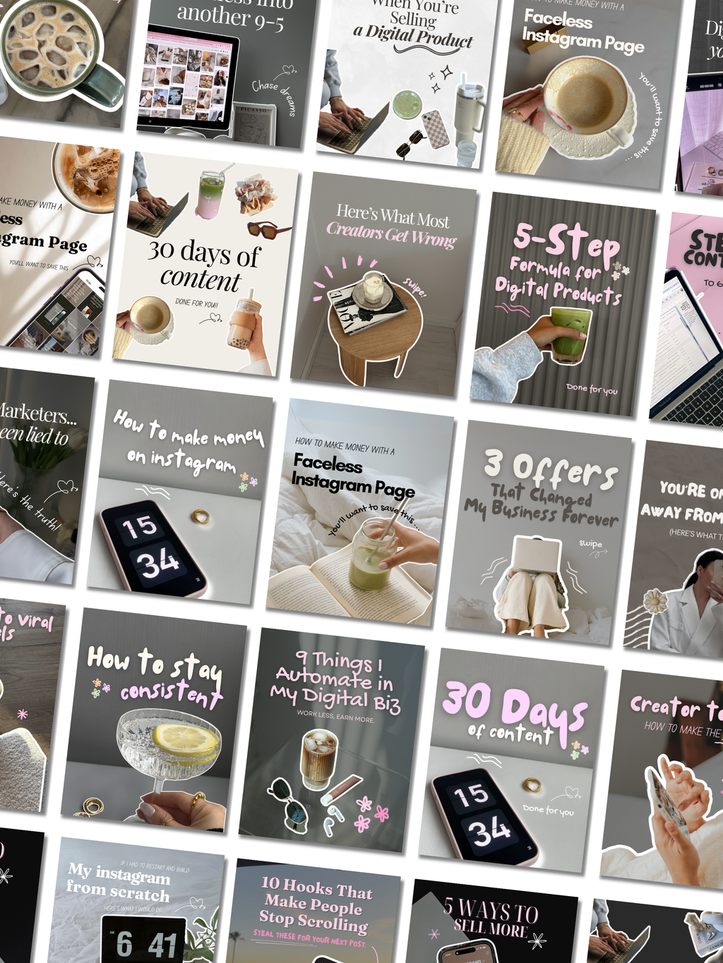 Aesthetic Carousel Templates