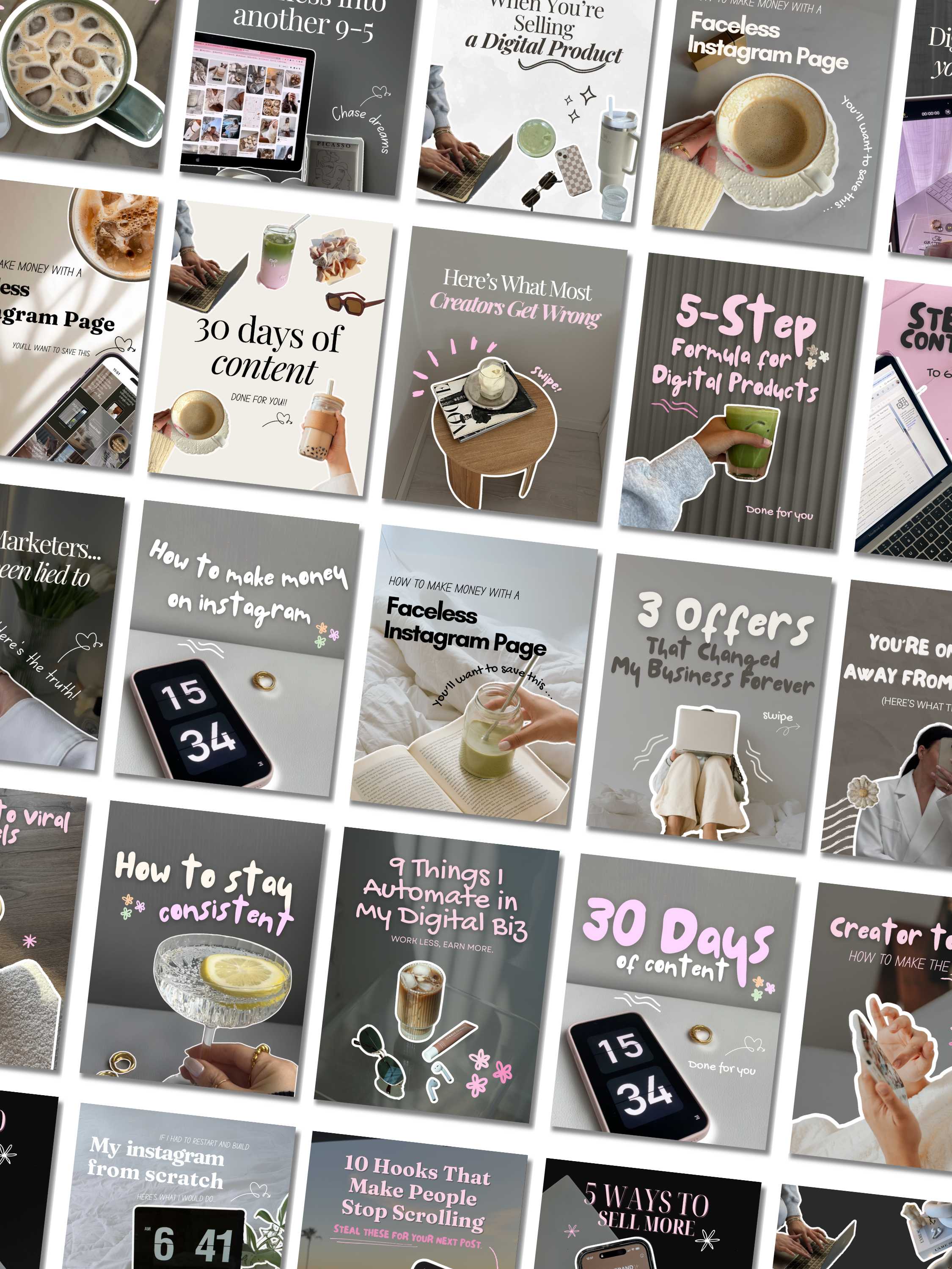 Aesthetic Carousel Templates